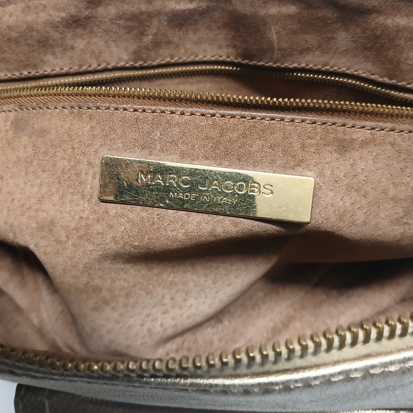 Marc Jacob Metallic Gold Women’s Satchel Handbag - Picture 5 of 16
